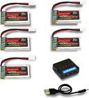 Roaringtop 1S 400Mah 37V 25C Lipo Battery Soft Case Battery With 5 In1 Charger