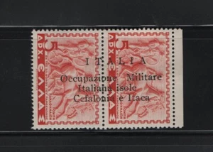 GRIECHENLAND IONISCHE INSELN 1941 5 DR+5 DRAC PAAR POSTFRISCH/MH BRIEFMARKEN ÜBERDRUCKT ITALIEN.... - Bild 1 von 1