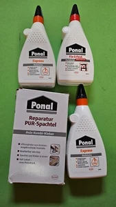 SET !  Ponal   🔨   Reparatur Pur-Spachtel  Express Holzleim  fix & fest - Bild 1 von 6