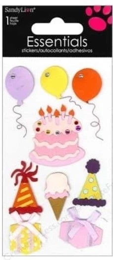 Sandylion Essentials FEMININE BIRTHDAY Stickers GIRLS WOMEN HAPPY BIRTHDAY