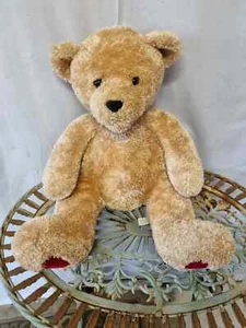 From Large Bear W/Heart a 15" High Sitting Teddy Bear in Beige - Picture 1 of 8