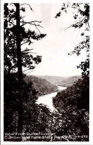 Dupont Lodge Cumberland Falls State Park Kentucky RPPC - Imagen 1 de 2