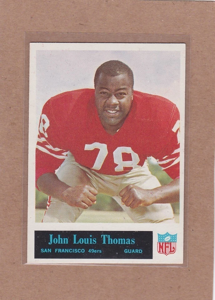 1965 PHILADELPHIA FOOTBALL JOHN LOUIS THOMAS #181 49ERS EX+ *A37391 - Image 1 of 1