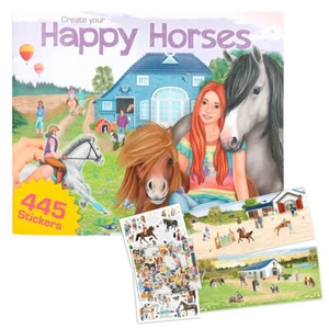 Create your Happy Horses sticker book Horse stickers pony activity book DEPESCHE - Picture 1 of 13