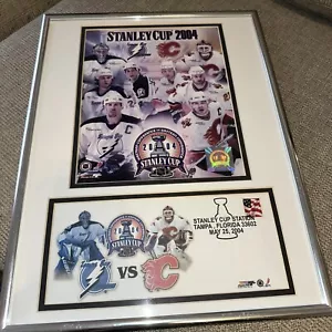 Tampa Bay Lightning 2004 Stanley Cup Mated Framed STAMPED ENVELOPE LOT OF 2 - Picture 1 of 6