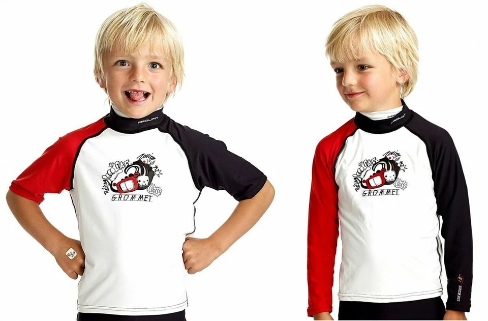 PROLIMIT Kinder UV-Shirt UPF +50 Schwimmshirt Badeshirt Rashguard Kurz-od. Langarm Schutz