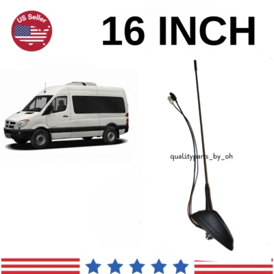 Mástil de antena de repuesto negro 16" AM/FM para Dodge Sprinter 2500 (2007-2009) Foto 1 de 3