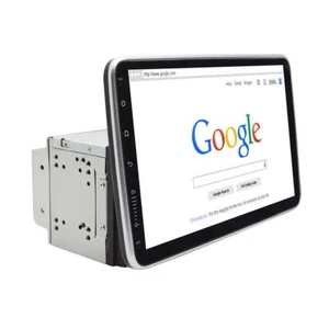 Double 2DIN 10.1in Car Stereo Radio GPS Player Android 9.1 Touch Screen 1+16GB - Foto 1 di 12