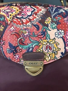 French Paisley Medium OILILY Floral Shoulder/Crossbody Carry All Travel Bag - Picture 1 of 9