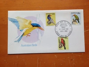 1980 AUSTRALIAN BIRDS FDC BY APO KINGFISHER ACT CANCELS - Picture 1 of 6