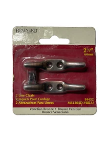 Brainerd 2.5" Line Cleats Venetian Bronze finish 2-Pack - Imagen 1 de 1