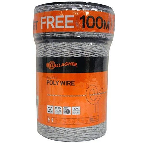 Gallagher Electric Fence Poly Wire | Bonus Pack - 1312 Ft Plus Free 328 Ft Roll - Image 1 of 1