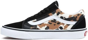 Womens Suede Trainers Vans Old Skool Brown Black White - Picture 1 of 7