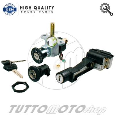 OEM QUALITY SPARE PARTS Kit quadro chiave avviamento + serratura sella-MALAGUTI F12 Phantom 50 1994-2006