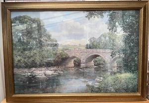 Alte Brücke in Derbyshire von Clive Madgewick großer Kunstdruck - Bild 1 von 6