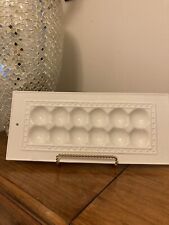 Retired Nora Fleming V5 Appetizer Egg Rectangle Tray With Flaw