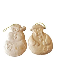 (2) Schneemann Weihnachtsschmuck Karton Basteln bemaltfertig überstreichbar - Bild 1 von 2