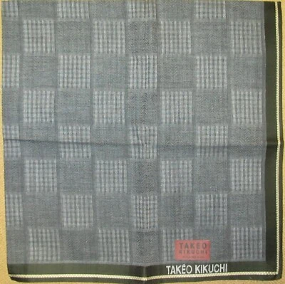 TAKEO KIKUCHI *Pañuelo Bufanda Jacquard Gris 48cm/UGUISU Foto 1 de 4