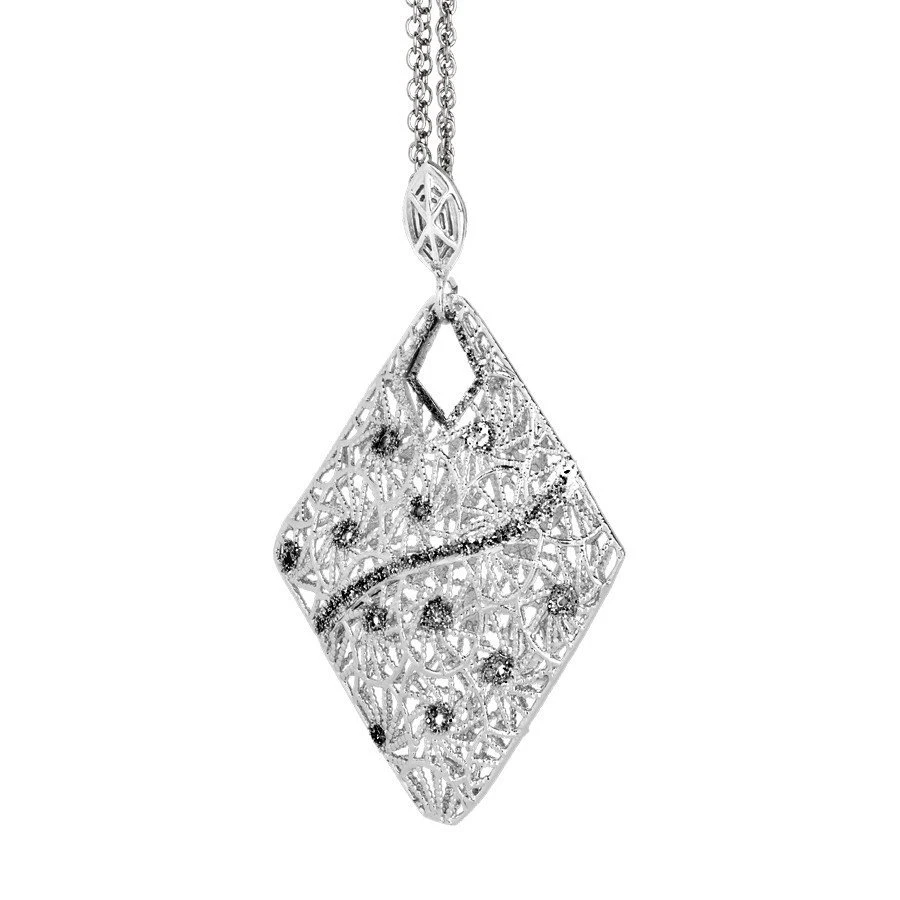 COLLANA BOCCADAMO Donna, Chevron in argento 925 e smalto glitterato ref. GR626 - Immagine 1 di 1