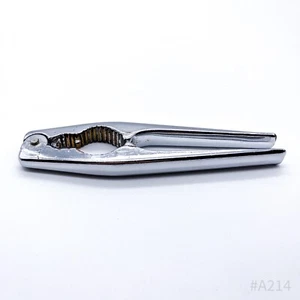 Vintage Nussknacker aus Edelstahl mit gefrästen Zähnen | 16,5cm - Bild 1 von 8