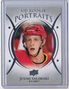 JUUSO VALIMAKI 18/19 Upper Deck UD Rookie Portraits #P-80 Flames Coyotes *MINT* - Picture 1 of 2