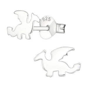 Dragon Ear Studs 925 Sterling Silver - Picture 1 of 1