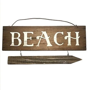 Neuheit Strandschild Holzpfeil Meer Ozean Deko - Bild 1 von 7