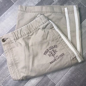 Polo Jeans Co Chino Shorts Ralph Lauren Herren XL Khaki Preppy Maritim Kordelzug - Bild 1 von 12