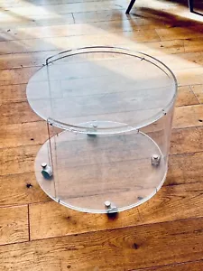 60s 70s Coffee Table Side Table Plexi Coffee Table - Picture 1 of 7