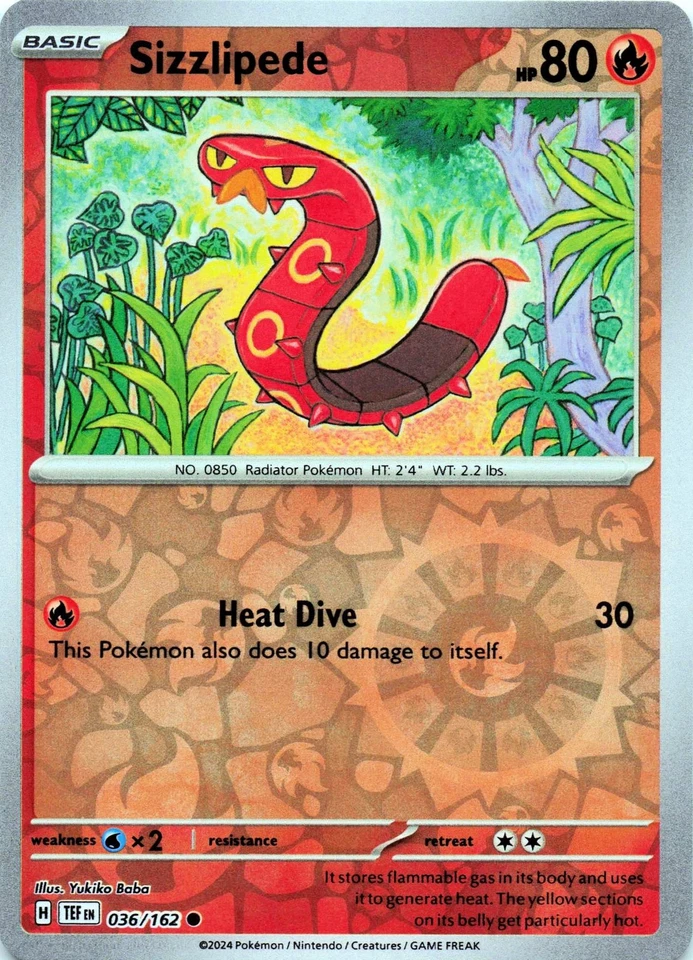Sizzlipede 036/162 - REVERSE HOLO - SV05: Temporal Forces - NM - Image 1 of 2