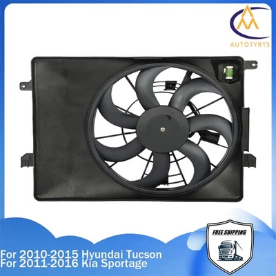 Radiator Cooling Fan For 2010-15 Hyundai Tucson 2011-16 Kia Sportage HY3115146 Foto 1 de 4