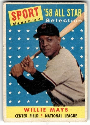1958 Topps - Willie Mays All Star #486 Salón de la fama Foto 1 de 2