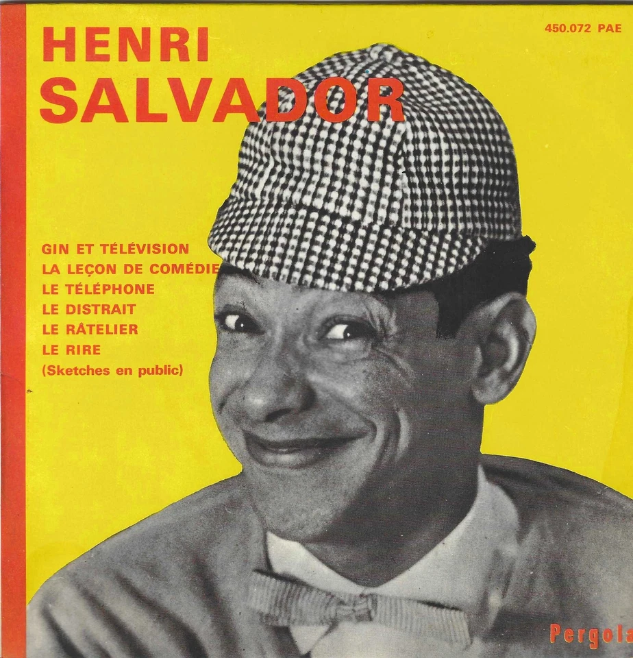 Henri Salvador "Gin et télévision" Vinyle 45 t 17 cm - EP - Pergola - Philips - Photo 1/1