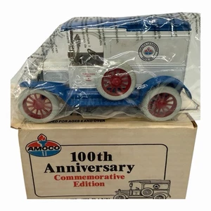 1989 ERTL 100th Anniv Commemorative 1917 Runabout Bank Amoco 1/25 Diecast NIB - Picture 1 of 12