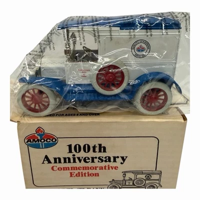 1989 ERTL 100th Anniv Commemorative 1917 Runabout Bank Amoco 1/25 Diecast NIB - Image 1 of 4
