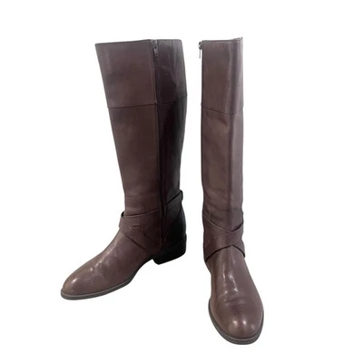 Botas de montar Lauren Ralph Lauren Maryann para mujer talla 11B zapatos de cuero marrón Foto 1 de 4
