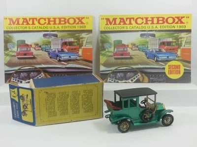 Matchbox Models of Yesteryear- Y-3  1910 Benz in OMB  +  1969 1st & 1969 2nd Cat - Image 1 of 4