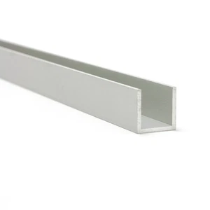 Profilo a U in Alluminio ANODIZZATO Lunghezza: 1-3 m Profilo in Alluminio Profilo a U per Truciolato - Foto 1 di 30
