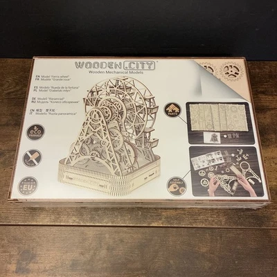 Wooden City 3D Wooden Puzzle Mechanical Models Ferris Wheel 2011 New Sealed - Image 1 of 4
