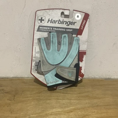 Size S- Harbinger 1265 Women's Training Gloves - Blue/Grey - Image 1 of 2