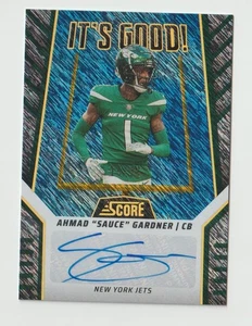 Salsa Panini Score Gardner It's Good Ground Zero 2024 #IG-AGR #d/25 Auto Jets DB - Imagen 1 de 2