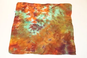 Tie Dye Bandana 21" x 21" Orangenbaum Pfütze 100% Baumwolle - Bild 1 von 2