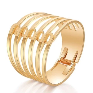 Schöne Manschette mit Goldscharnier - Bild 1 von 6