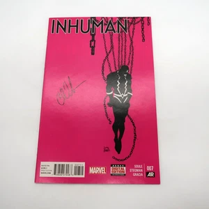 Marvel Comics Inhuman #7 2014 Signed by Charles Soule Key Issue First Appearance - Picture 1 of 11