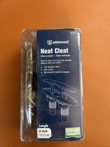 Attwood Marine Neat Cleat Stainless Steel - 6"     66517-1 - Picture 1 of 10