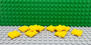 Lego 10 Amarillo 2x2 Placa Base NUEVO - Imagen 1 de 1