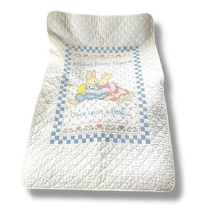 Dimensions Cross Stitched Quilted Baby Quilt Honey Bunny Complete Finished Book - Picture 1 of 9