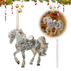Car Hanging Decoration Christmas Theme Pattern Design Christmas-th J6W8 - Picture 1 of 11
