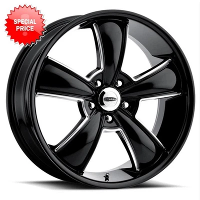 CRAGAR 615BMBC Modern Muscle 20X10 5X120 ET39 Black/Machined Accents (Qty of 1) - Image 1 of 2
