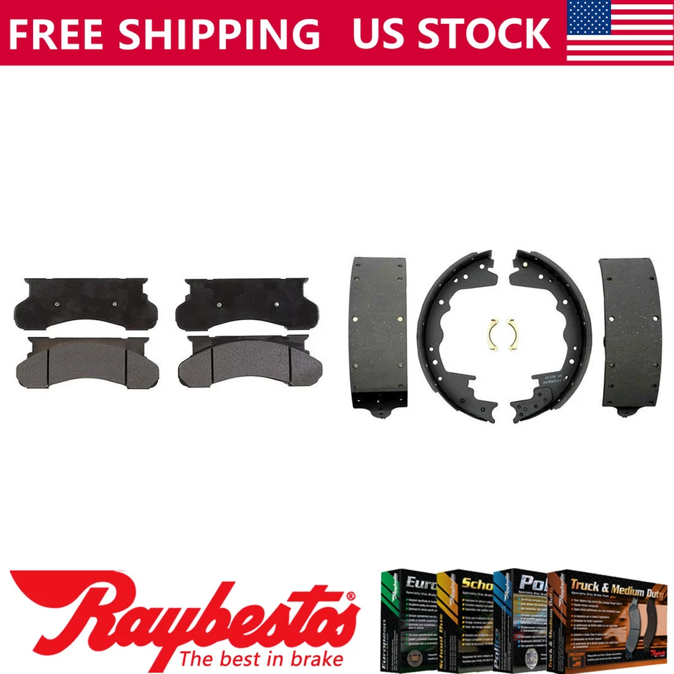Pastillas de freno delanteras metálicas y zapatas traseras Element3 para Ford F-350 1992-1994 Foto 1 de 4